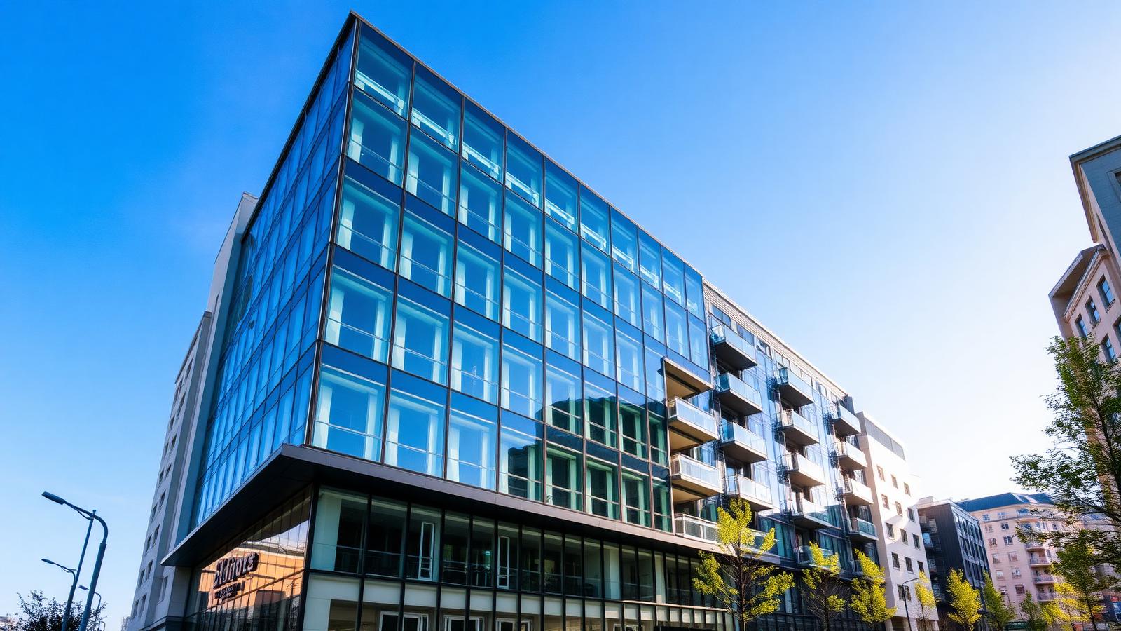 Modern European commercial real estate development